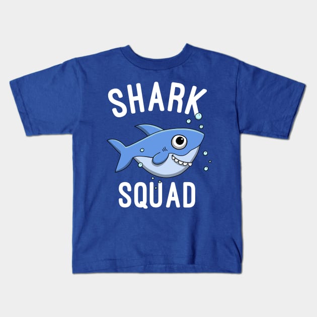 Shark Squad - Shark Lovers Gift Kids T-Shirt by basselelkadi